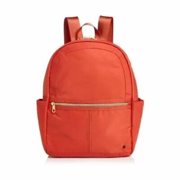 State B6303 Kane Nylon Orange Backpack Women's Size 15x11.5x5 in - Picture 2 of 9